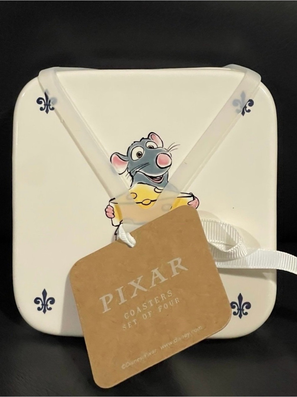 Rae Dunn Pixar Ratatouille Coasters, Set of 4
